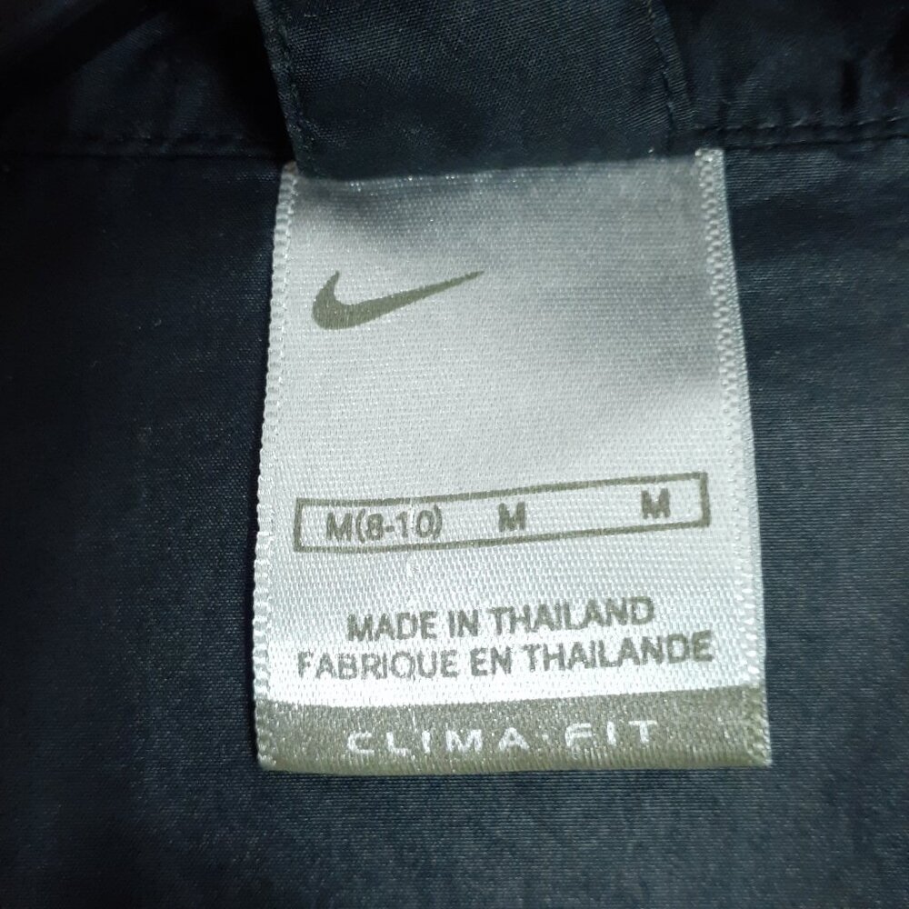 Nike Womens Clima fit Windbreaker Jacket M 8-10 Full Zip Black 616 - Picture 5 of 7